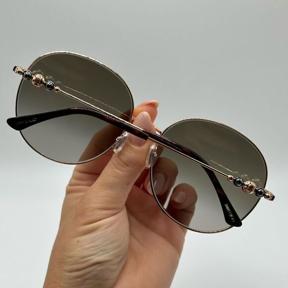 JIMMY CHOO Sunglasses Birdie/S 06J Gold Brown Women  NEW main image 5